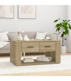 vidaXL Coffee Table Sonoma Oak 80x50x40 cm Engineered Wood
