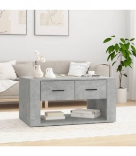 vidaXL Coffee Table Concrete Grey 80x50x40 cm Engineered Wood