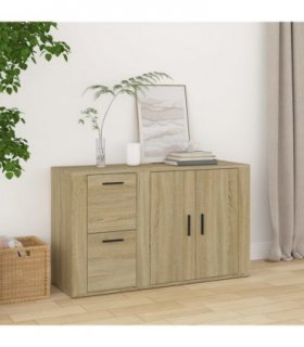 vidaXL Sideboard Sonoma Oak 100x33x59.5 cm Engineered Wood
