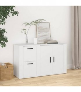 vidaXL Sideboard White 100x33x59.5 cm Engineered Wood