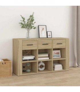 vidaXL Sideboard Sonoma Oak 100x30x59.5 cm Engineered Wood
