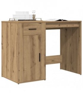 vidaXL Desk Artisan Oak 100x49x75 cm Engineered Wood