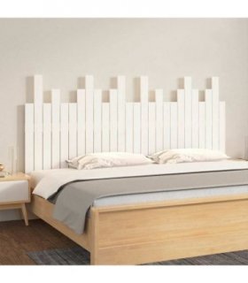 vidaXL Wall Headboard White 166x3x80 cm Solid Wood Pine — Size: 166 x 80 cm