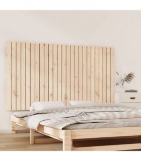 vidaXL Wall Headboard 159.5x3x90 cm Solid Wood Pine — Colour: natural, Size: 159.5 x 90 cm