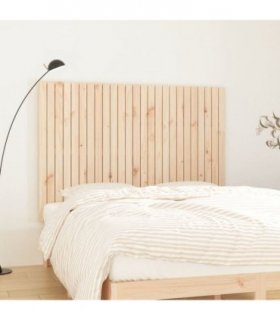 vidaXL Wall Headboard 159.5x3x110 cm Solid Wood Pine — Colour: natural, Size: 159.5 x 110 cm