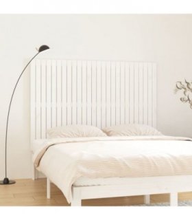 vidaXL Wall Headboard White 166x3x110 cm Solid Wood Pine — Size: 166 x 110 cm