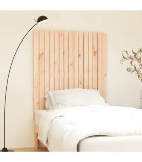 vidaXL Wall Headboard 95.5x3x110 cm Solid Wood Pine — Colour: natural, Size: 95.5 x 110 cm