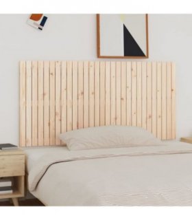 vidaXL Wall Headboard 185x3x90 cm Solid Wood Pine — Colour: natural, Size: 185 x 90 cm