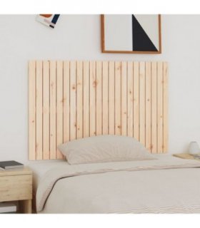 vidaXL Wall Headboard 140x3x90 cm Solid Wood Pine — Colour: natural, Size: 140 x 90 cm