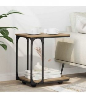 vidaXL Side Table Artisan Oak 50 x 35 x 55.5 cm Engineered Wood