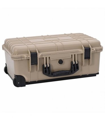 vidaXL Hard Luggage Case Sand 56 x 35 x 23 cm Polypropylene and ABS