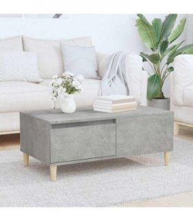 vidaXL Coffee Table Concrete Grey 90x50x36.5 cm Engineered Wood