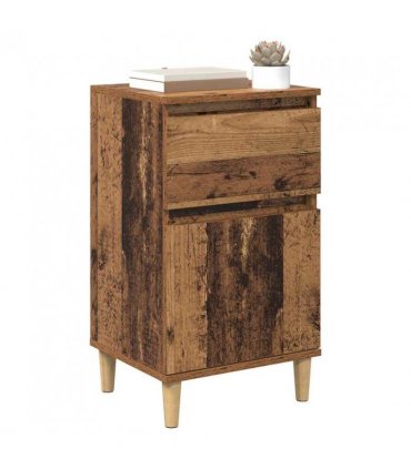 vidaXL Bedside Cabinet Old Wood 40 x 35 x 70 cm Engineered Wood — V0672037654