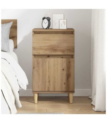 vidaXL Bedside Cabinet Artisan Oak 40 x 35 x 70 cm Engineered Wood — V0672037655