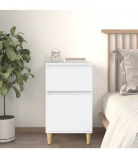 vidaXL Bedside Cabinet White 40x35x70 cm