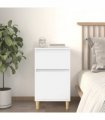 vidaXL Bedside Cabinet White 40x35x70 cm