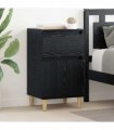 vidaXL Bedside Cabinet 2 pcs Black Oak 40 x 35 x 70 cm Engineered Wood