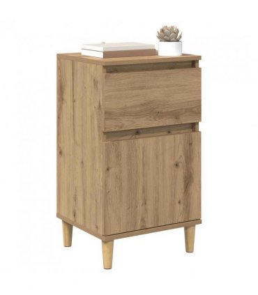 vidaXL Bedside Cabinet with Drawer 2 pcs Artisan Oak 40 x 35 x 70 cm