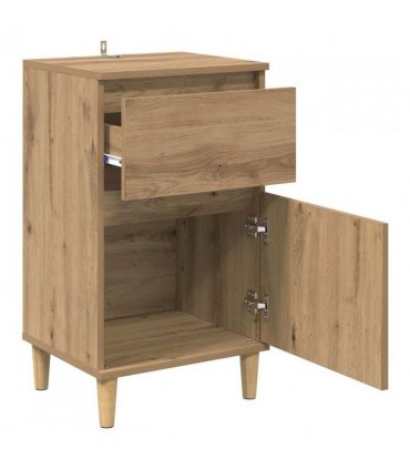vidaXL Bedside Cabinet with Drawer 2 pcs Artisan Oak 40 x 35 x 70 cm