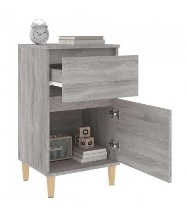 vidaXL Bedside Cabinet Grey Sonoma 40x35x70 cm