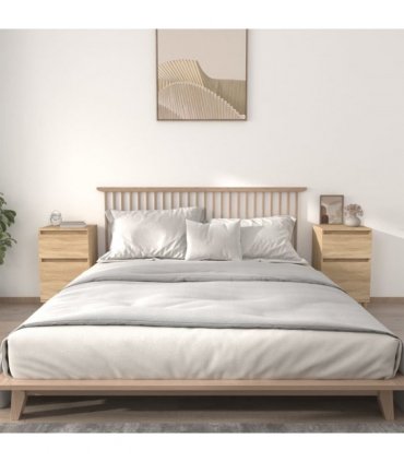vidaXL Bedside Cabinets 2 pcs Sonoma Oak 40x35x70 cm