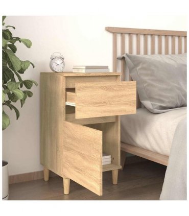 vidaXL Bedside Cabinet Sonoma Oak 40x35x70 cm
