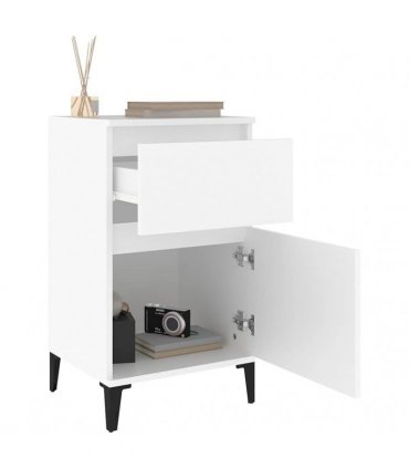 vidaXL Bedside Cabinets 2 pcs White 40x35x70 cm — V0672037671