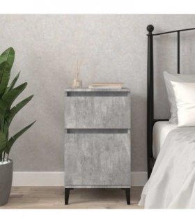 vidaXL Bedside Cabinet Concrete Grey 40x35x70 cm — V0672037674