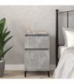 vidaXL Bedside Cabinet Concrete Grey 40x35x70 cm — V0672037674