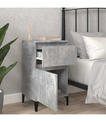 vidaXL Bedside Cabinet Concrete Grey 40x35x70 cm — V0672037674