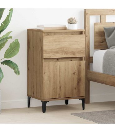 vidaXL Bedside Cabinet Artisan Oak 40 x 35 x 70 cm Engineered Wood — V0672037675