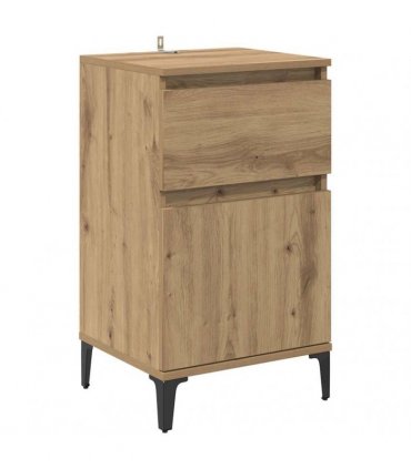 vidaXL Bedside Cabinet Artisan Oak 40 x 35 x 70 cm Engineered Wood — V0672037675