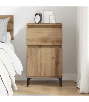 vidaXL Bedside Cabinet Artisan Oak 40 x 35 x 70 cm Engineered Wood — V0672037675