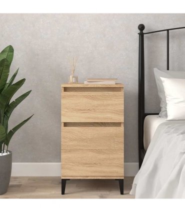 vidaXL Bedside Cabinet Sonoma Oak 40x35x70 cm — V0672037679