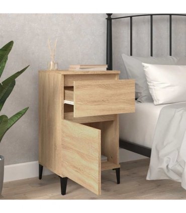 vidaXL Bedside Cabinet Sonoma Oak 40x35x70 cm — V0672037679
