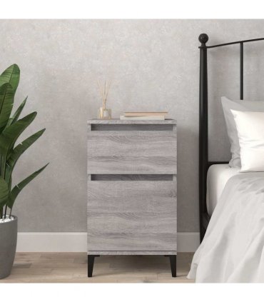 vidaXL Bedside Cabinet Grey Sonoma 40x35x70 cm — V0672037683