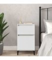vidaXL Bedside Cabinet White 40x35x70 cm — V0672037687
