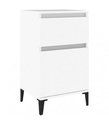 vidaXL Bedside Cabinet White 40x35x70 cm — V0672037687