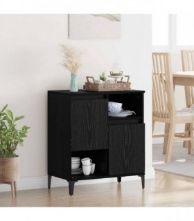 vidaXL Sideboard Black Oak 60 x 35 x 70 cm Engineered Wood — V0672037698