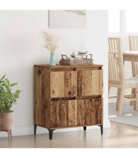 vidaXL Sideboard Old Wood 60 x 35 x 70 cm Engineered Wood and Iron — V0672037721
