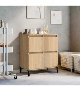 vidaXL Sideboard Sonoma Oak 60x35x70 cm Engineered Wood — V0672037725