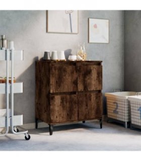 vidaXL Sideboard Smoked Oak 60x35x70 cm Engineered Wood — V0672037726