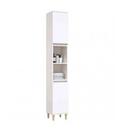vidaXL Bathroom Cabinet White 30x30x190 cm Engineered Wood