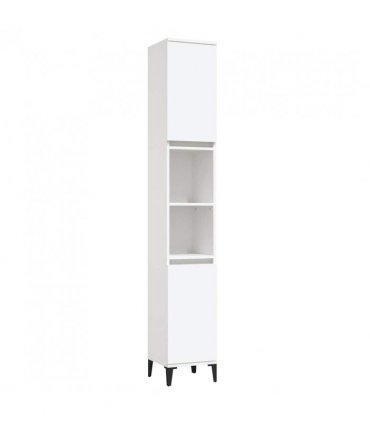 vidaXL Bathroom Cabinet White 30x30x190 cm Engineered Wood — V0672037740