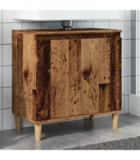 vidaXL Sink Cabinet Old Wood 58x33x60 cm Engineered Wood