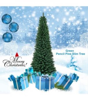 7FT SLIM PENCIL GREEN  ARTIFICIAL TREE
