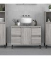 vidaXL Sink Cabinet Grey Sonoma 80x33x60 cm Engineered Wood — V0672037781