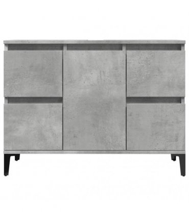 vidaXL Sink Cabinet Concrete Grey 80x33x60 cm Engineered Wood — V0672037782