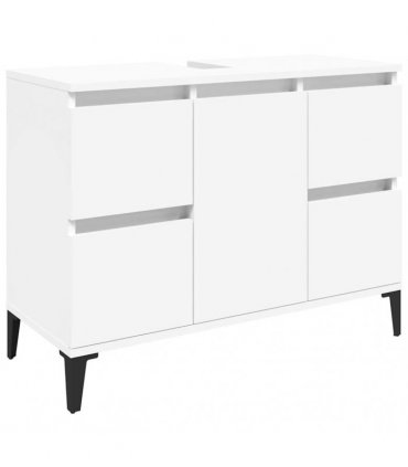 vidaXL Sink Cabinet White 80x33x60 cm Engineered Wood — V0672037784