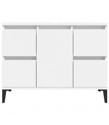 vidaXL Sink Cabinet White 80x33x60 cm Engineered Wood — V0672037784